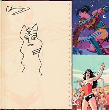 Cliff Chiang SIGNED w/ Original Art Sketch Absolute Wonder Woman Vol 2 Slipcase picture