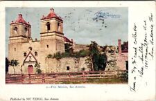 Post Card First Mission San Antonio Texas Posted 1907 picture