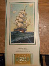 1935 calendar Dudley Brothers General Merchandise Whitinsville,Ma. picture