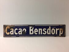 Cacao Bensdorp Porcelain Sign Cocoa Royal Dutch Amsterdam Holland Chocolate picture