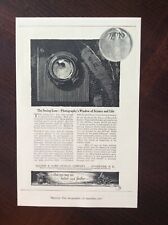 1921 vintage Original ad Bausch & Lomb Optical Company fantastic condition  picture