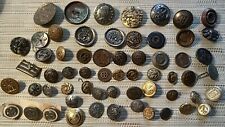 Collection  of Sixt  Antique & Vintage Metal  Button  Different Sizes Shapes #II picture