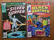 Black Panther 1 & Silver Surfer 1 Key Bronze Age Comic Lot picture