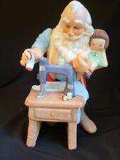 Vtg Porcelain Hallmark Santa Sewing Machine 1988 Limited Edition Figurine. MINT picture