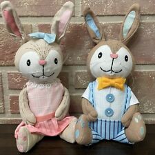 Target Spritz Easter Bunnies Rabbits Fabric Decorative Shelf Sitter Set picture