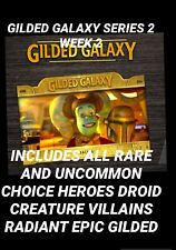 topps star wars card Trader GILDED GALAXY WEEK 2 All UC RARE And EPIC GILDED picture