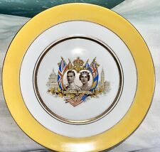 Colclough China 1939 George VI Elizabeth Commemorative Plate QUEEN Of ENGLAND picture