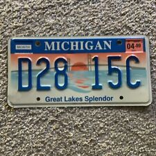 1999 Michigan License Plate (Great Lakes Splendor) picture