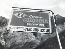L2 Photo 1964 Close Up POV Artistic Sign Cerveza Cuzquena Beer Sign Machupicchu picture