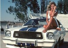 Farrah Fawcett on Ford Mustang Cobra Publicity Poster Photo Picture 5
