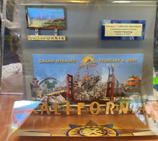 Disney -California Adventure Commemorative Ticket & 2 Pin Display picture