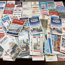 Vintage Petroliana Service Station Maps Lot Of 80 Texaco Golf Esso Mobile 60S ￼ picture