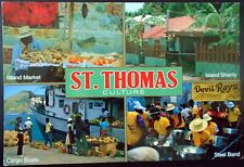Cultural Views St. Thomas Island Market Cargo Boats Island Shanty Steel DrumBand picture