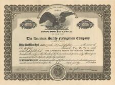 American Safety Navigation Co. - Stock Certificate - Shipping Stocks picture