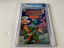 WEIRD WAR TALES 50 CGC 9.4 NEWSSTAND WHITE SKELETON SPEAR OF DEATH DC COMIC 1977 picture