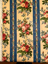 OLD DEERFIELD Fabric Floral Stripe EUGENIE 3 Yds 56