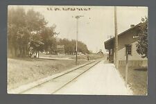 Richfield WISCONSIN RPPC 1912 DEPOT Train Station nr Harford West Bend Mequon  picture