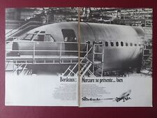 9/1970 PUB AVIONS MARCEL DASSAULT MERCURE AIRLINER AIRCRAFT BORDEAUX FRENCH AD picture