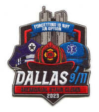 Dallas 9-11 Memorial Stair Climb 2023 Fire EMS Police Patch Texas TX picture