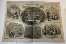 1864 magazine engraving~16x22~ EFFECT OF THE REBELLION ON HOMES OF VIRGINIA picture