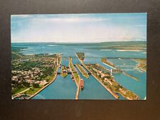 Michigan MI Postcard The Soo Locks Sault St. Posted 1968 picture
