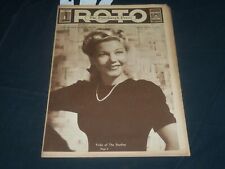 1943 OCTOBER 17 PITTSBURGH PRESS SUNDAY ROTO SECTION - GRACE MCDONALD - NP 4457 picture