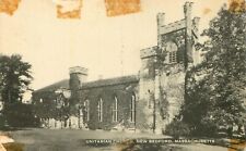 Vintage Unitarian Church New Bedford Mass. Unposted Postcard picture