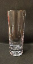 Outstanding Heavy Glass Cylindrical Vase  8