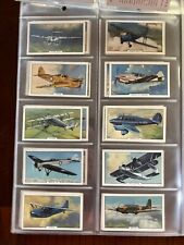 1939 Tobacco Cards Gallaher Aeroplanes Aircraft Complete Set picture
