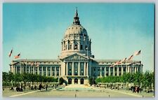 Postcard CA City Hall Civic Center San Francisco California picture