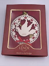Lenox 2010 Christmas Wrappings Dove Ornament New Old Stock picture