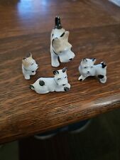 Vintage Scottish Terrier Dog With Puppies Figurines Made In Japan  picture