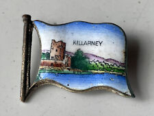 Nice Early Vintage Killarney Hand Painted Enameled Gold-Toned Pin/Brooch picture