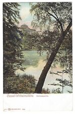 Vintage 1903 Germany Cassel Wilhelmshohe Schlosspartie Postcard Old Water View picture