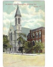c1911 St. Jarlath’s Church Jackson Blvd Hermitage Chicago Illinois IL Postcard picture