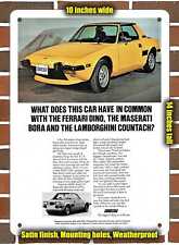 Metal Sign - 1974 Fiat X19- 10x14 inches picture
