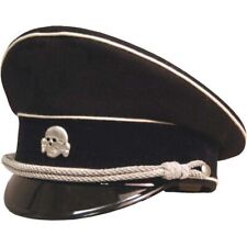 WWII German Allgemeine Officer Peaked Cap – Cotton Piping picture