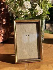 Small Gold Frame 3.5x5.5” Stand Back Bottom Insert Picture picture