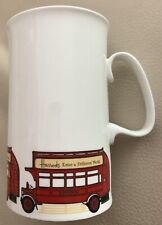 Harrods Of London bone china Mug With double decker bus London 1980-82 picture