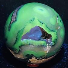 Natural Rare Volcanic Agate Crystal Sphere Healing 4400G (UV Reactive crystal) picture