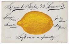 Vintage  Postcard, SPECIAL SALE 23 Lemon St., Large Embossed Lemon 1906 picture