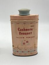 Authentic Cashmere Bouquet Talcum Powder VTG RARE 4 Oz. Made In Jersey City picture