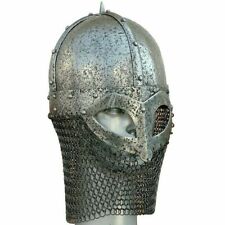Christmas Steel Warrior Medieval Viking Helmet With Chain mail Viking Helmet picture