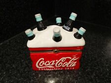 Coca Cola Houston Harvest Hinged Porcelain Cooler 5x6