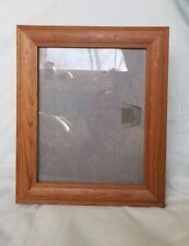 Rustic LARGE SOLID WOOD PICTURE FRAME VTG Standing Glass with Cardboard Back picture