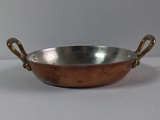 Vintage Copper Frence Small Egg Frying Pan Made in France Branding picture