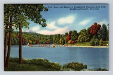 Crossville TN-Tennessee, Cumberland Mt State Park Lake, Vintage Postcard picture