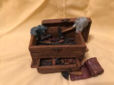 Men's trinket /jewelry box resin wooden tool chest 1998 popular imports    t picture