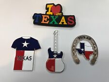 Texas The Lone Star State Souvenir Fridge Magnet 4 Pcs.  picture