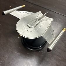 Franklin Mint pewter Star Trek Romulan Bird of Prey Warship with stand Near Mint picture